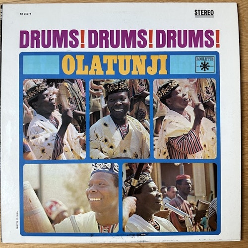 OLATUNJI Drums! Drums! Drums! (Roulette - USA original) (VG+) LP