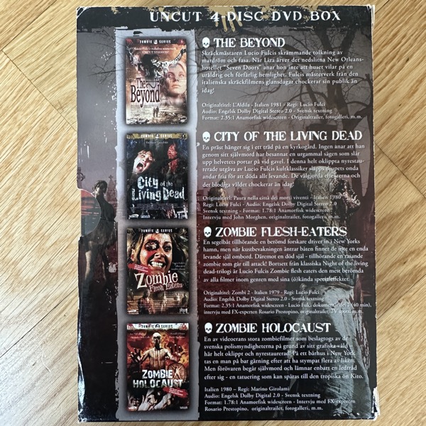 ZOMBIE COLLECTION (VG/EX) 4xDVD BOX