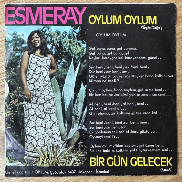 ESMERAY Oylum Oylum... (Hop - Turkey original) (VG+/VG) 7"