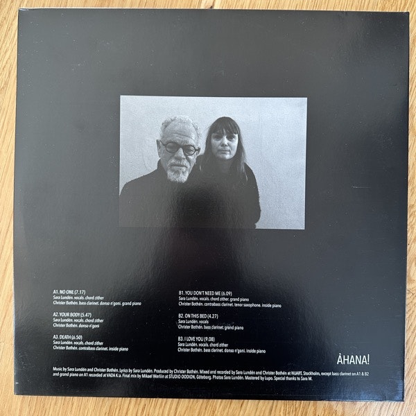 SARA LUNDÉN + CHRISTER BOTHÉN Love Songs (Åhana! - Sweden original) (EX) LP