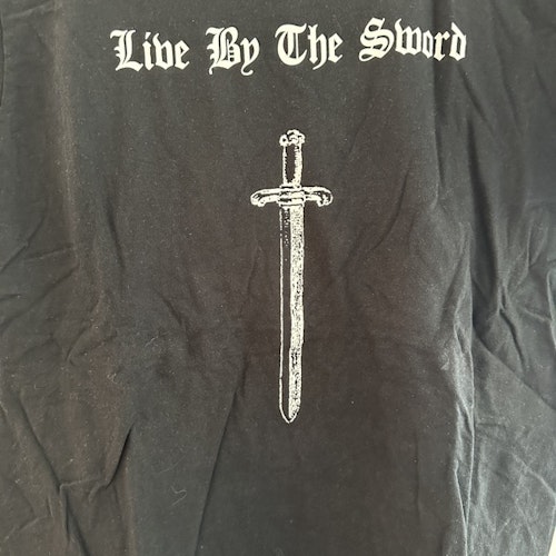 LIVE BY THE SWORD Logo (L) (USED) T-SHIRT