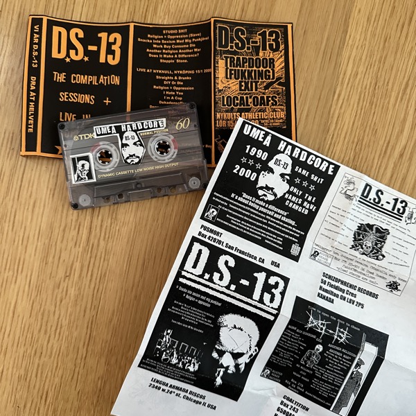 DS-13 The Compilation Sessions + Live In Fukktown (Busted Heads - Sweden original) (EX) TAPE