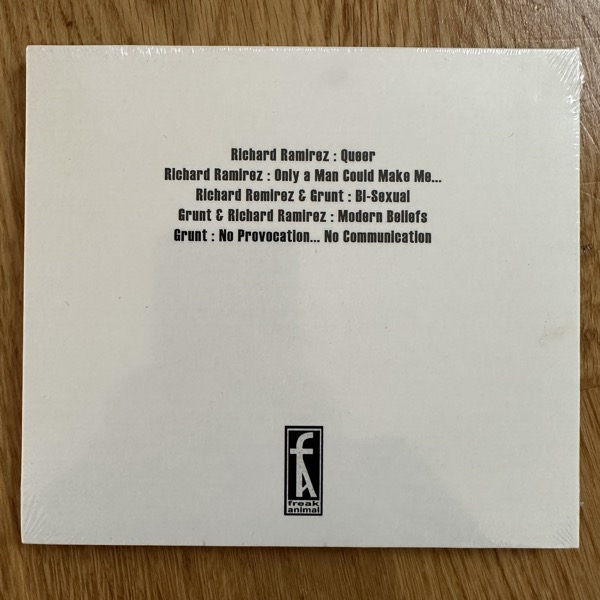 RICHARD RAMIREZ / GRUNT Modern Beliefs (Freak Animal - Finland reissue) (SS) CD