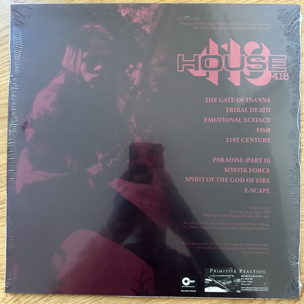BEHERIT H418ov21.C (Primitive Reaction – Finland reissue) (SS) LP