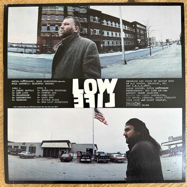 BRÖTZMANN, LASWELL Low Life (Celluloid – USA original) (VG+/EX) LP