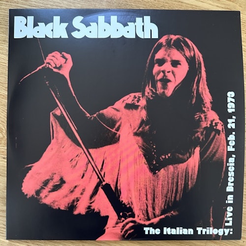 BLACK SABBATH The Italian Trilogy: Live in Brescia, Feb. 21, 1973 (Red vinyl) (No label - Italy original) (EX/NM) 2LP