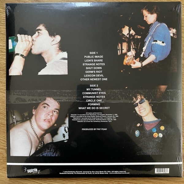 GERMS (Cat's Clause) (Radiation - Italy reissue) (SS) LP