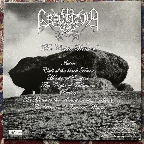 GRAVELAND The Celtic Winter (Darkland - Germany reissue) (VG+) LP