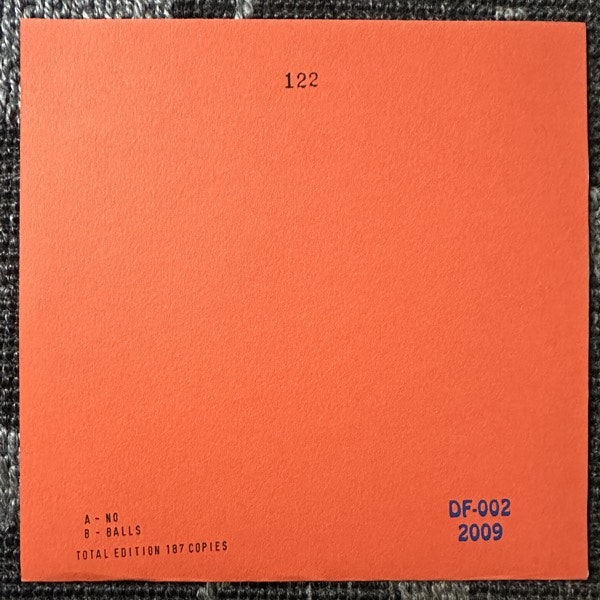 NO BALLS No Balls (Orange vinyl) (DF - Sweden original) (EX) 7"