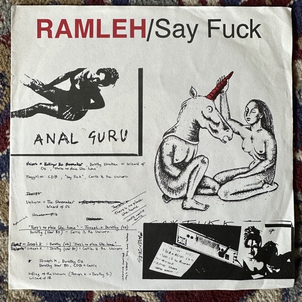 RAMLEH Say Fuck (Dying Earth - UK original) (VG+/VG) 7"
