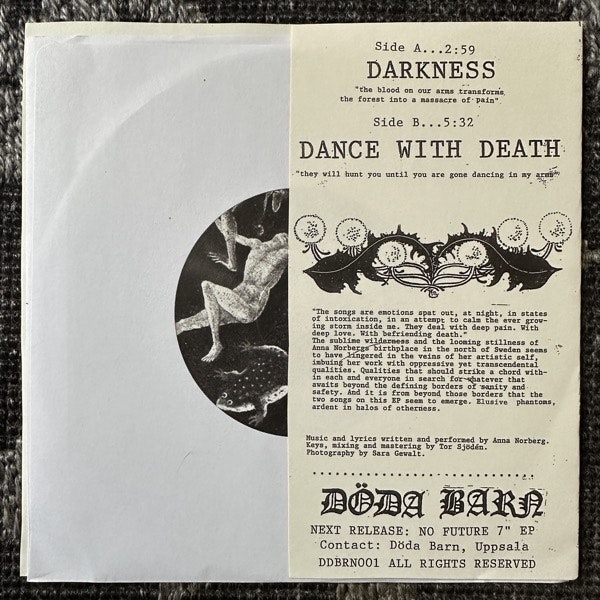 ANNA NORBERG Darkness / Dance With Death (Döda Barn Musik & Förlag - Sweden original) (NM/EX) 7"