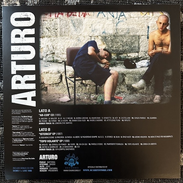 ARTURO Giorni Lontani - 1992/1998 (F.O.A.D. - Italy original) (EX) LP+CD
