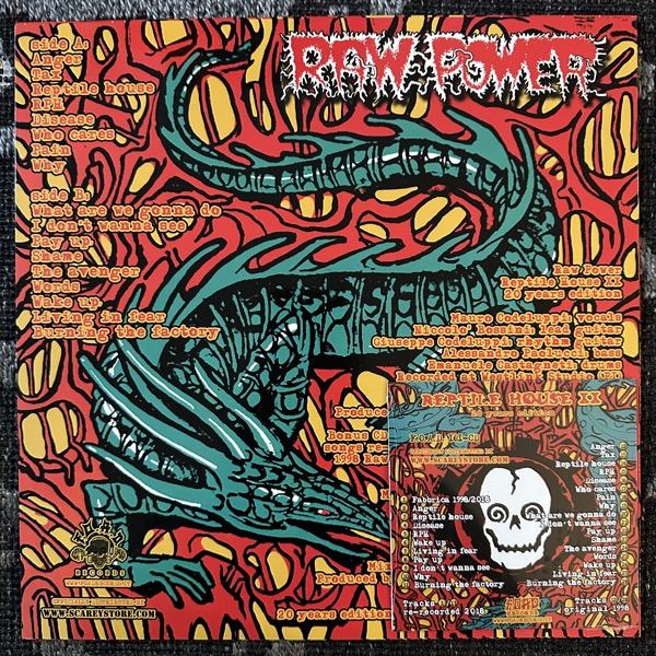 RAW POWER Reptile House (F.O.A.D. - Italy reissue) (NM/EX) PIC LP+CD