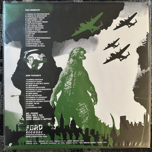 WARTORN Destroy All Monsters (F.O.A.D. - Italy original) (NM/EX) LP