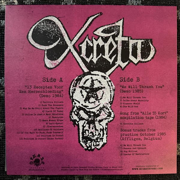 X-CRETA We Will Thrash You!! 1984-86 (F.O.A.D. - Italy original) (NM) LP+CD