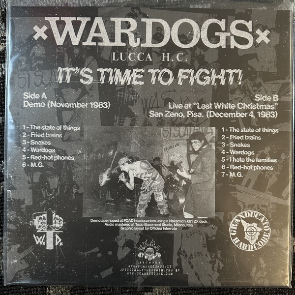 WARDOGS It's Time To Fight (F.O.A.D. - Italy original) (NM) LP