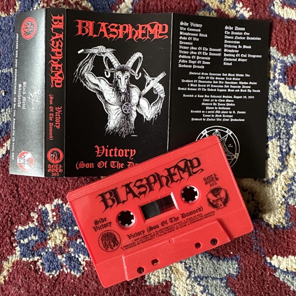 BLASPHEMY Victory (Son Of The Damned) (Nuclear War Now! - USA reissue) (NM) TAPE