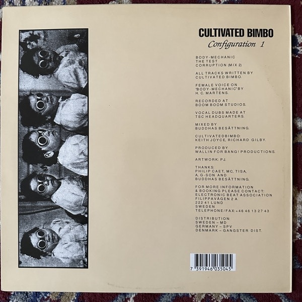 CULTIVATED BIMBO Configuration 1 (Electronic Beat Association – Sweden original) (EX/VG+) 12" EP