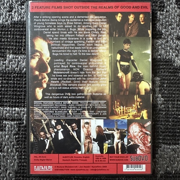 PEARLS BEFORE SWINE / BLOODLUST (Njuta Films) (NM) 2xDVD