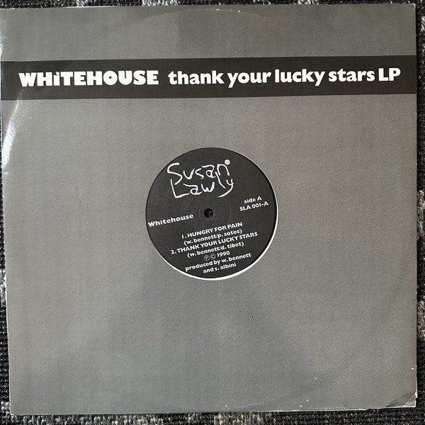 WHITEHOUSE Thank Your Lucky Stars (Susan Lawly - UK original) (VG+/EX) LP