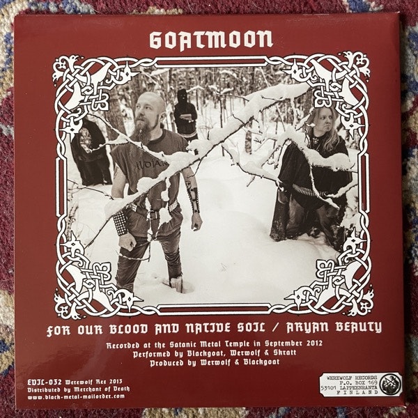 GOATMOON Son Of The Northwind (Red vinyl) (Bestial Burst - Finland reissue) (NM) 7"