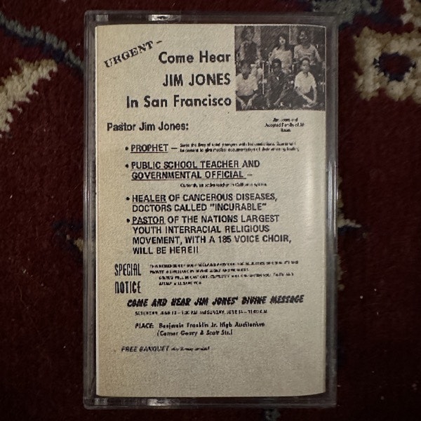 REV JIM JONES' PEOPLE'S TEMPLE CHOIR He's Able (TPOS - USA reissue) (NM) TAPE