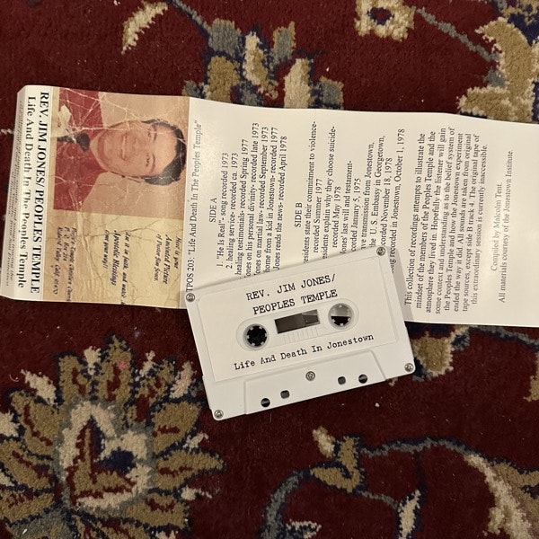 REV JIM JONES / PEOPLE'S TEMPLE Life And Death In The Peoples Temple (TPOS - USA original) (NM) TAPE