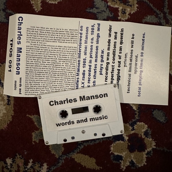 CHARLES MANSON Words And Music (TPOS - USA reissue) (NM) TAPE