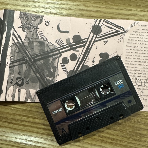MARHAUG / BAD KHARMA Red Tape Rot 6 (Fukk Tapes Let's Erase – Sweden original) (VG+) TAPE