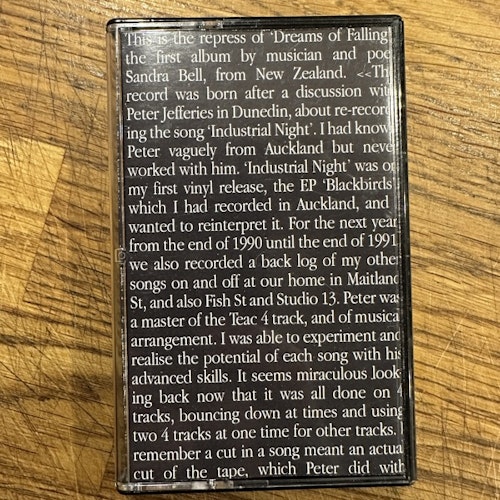SANDRA BELL Dreams Of Falling (Körper/Leib – Italy reissue) (EX) TAPE