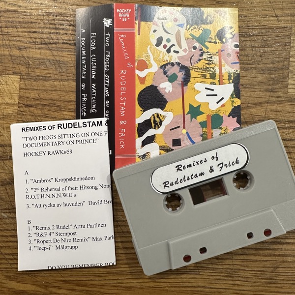 VARIOUS Remixes Of Rudelstam & Frick - Two Frogs Sitting On One Floor Cushion Watching A Documentary On Prince (Hockey Rawk – Sweden original) (NM) TAPE