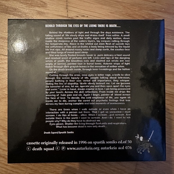 DEATH SQUAD Death Boxed (Autarkeia – Lithuania reissue) (EX) CD
