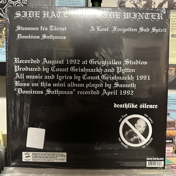 BURZUM Aske (Back On Black - UK 2022 reissue) (NM) 12" EP