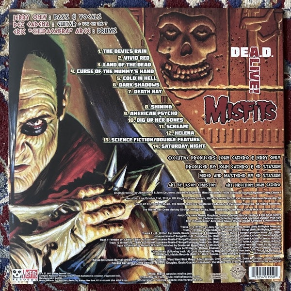MISFITS DeA.D. Alive! (Gold vinyl) (Misfits - USA original) (EX) LP