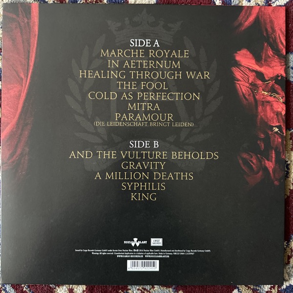 FLESHGOD APOCALYPSE King (Red vinyl) (Nuclear Blast - Europe original) (EX/NM) LP