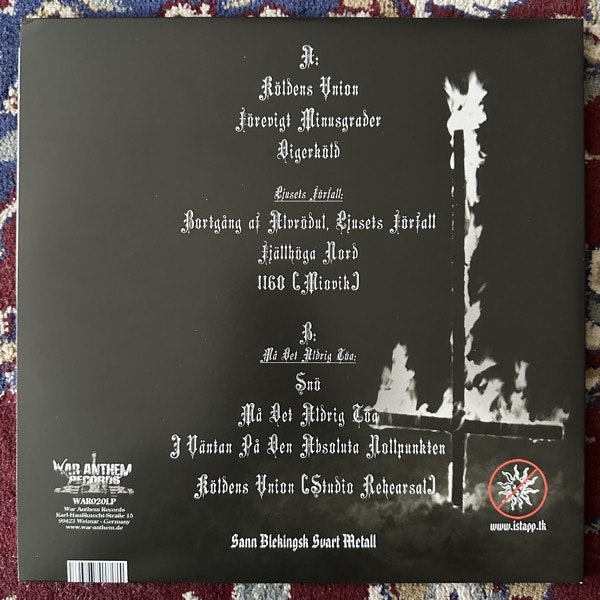 ISTAPP Köldens Union (White vinyl) (War Anthem - Germany original) (EX/NM) LP