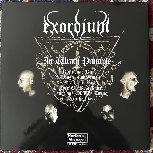 EXORDIUM In Wrath Principle (Northern Heritage - Finland original) (EX) LP