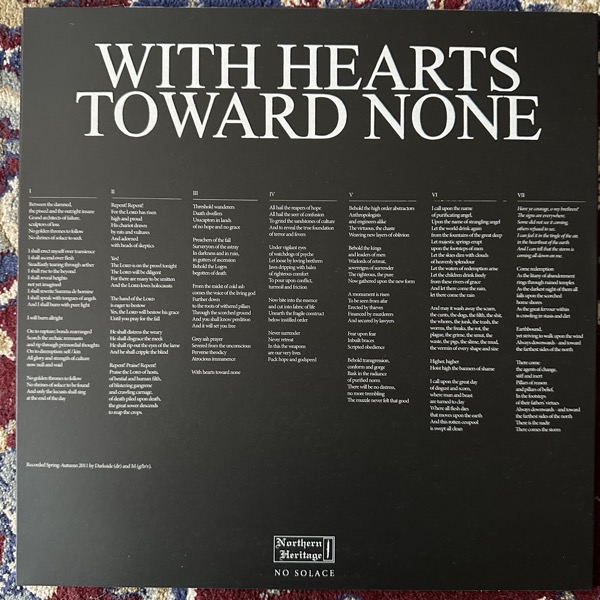 MGLA With Hearts Toward None (Northern Heritage - Europe reissue) (NM) LP