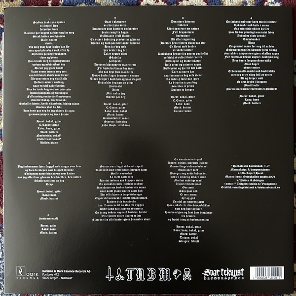 TAAKE ...Doedskvad (Dark Essence - Norway reissue) (EX) LP
