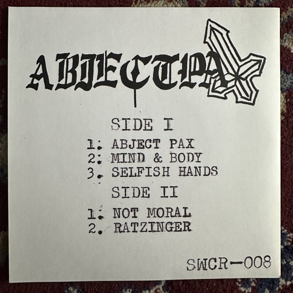 ABJECT PAX Abject Pax (Sewercide - Canada original) (NM/EX) 7"