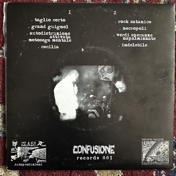 CONFUSIONE Incendio Nel Duomo 13/4/'97 (Confusione - Italy original) (VG+/EX) 7"