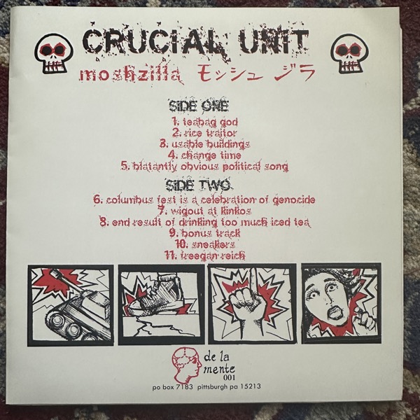 CRUCIAL UNIT Moshzilla (De La Mente - USA original) (EX) 7"