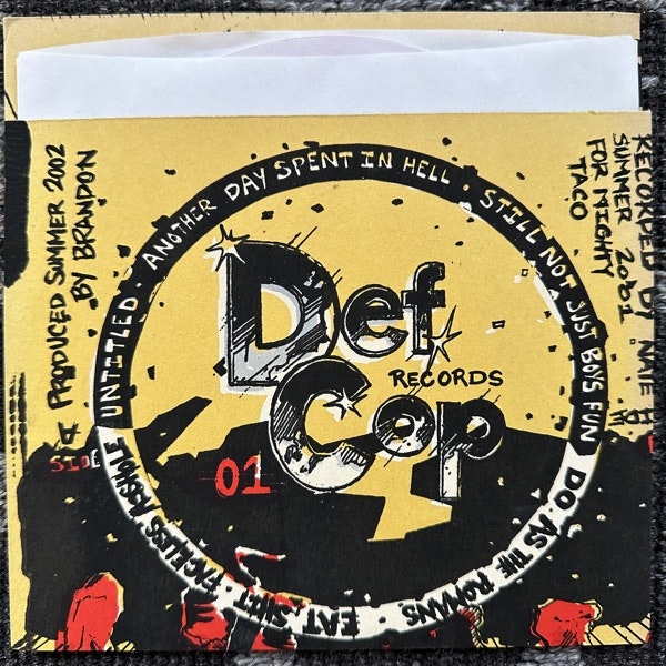 KILLED IN ACTION Exit Wounds (Pink vinyl) (Def Cop - USA original) (EX/NM) 7"