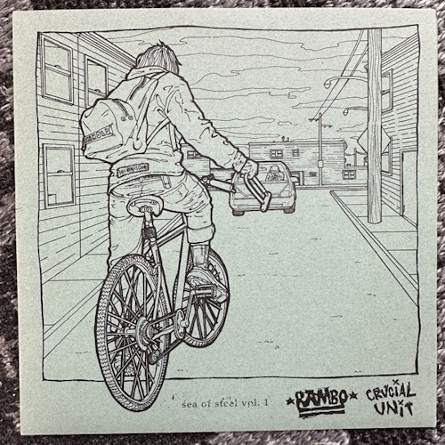 RAMBO / CRUCIAL UNIT Split (Ed Walters - USA original) (NM/EX) 7"