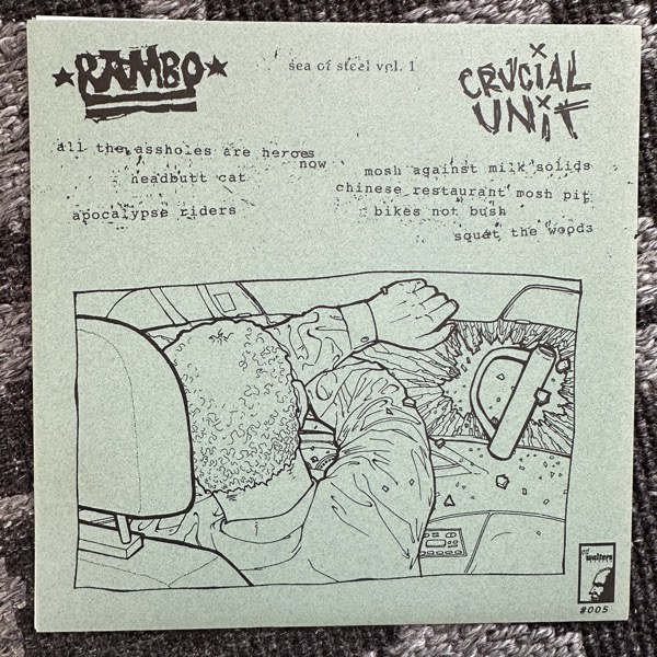 RAMBO / CRUCIAL UNIT Split (Ed Walters - USA original) (NM/EX) 7"