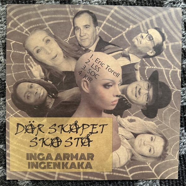 DÄR SKÅPET SKA STÅ / PARADIGMER Split (Self released - Sweden original) (NM/EX) 7"