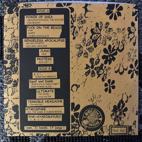 VARIOUS Thrash Ahoy !!! :) (Thrash Ahoy – Japan original) (EX) 7"