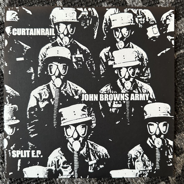 CURTAINRAIL / JOHN BROWNS ARMY Split (Red vinyl) (Gloom - USA original) (EX) 7"