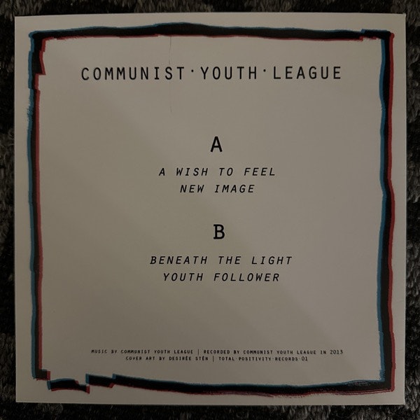 COMMUNIST YOUTH LEAGUE Communist Youth League EP (Total Positivity - Sweden original) (VG+) 7"