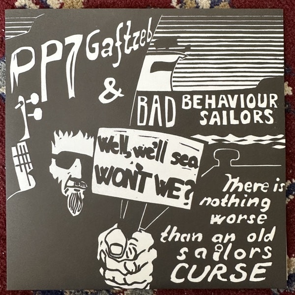 PP7 GAFTZEB & THE BAD BEHAVIOUR SAILORS / BLUDGE Split (Alternativkultur Ambassaden (AkA) – Sweden original) (NM/EX) 7"